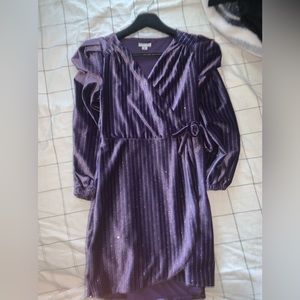 Purple Velvet Robe Dress Big Kids Never Worn